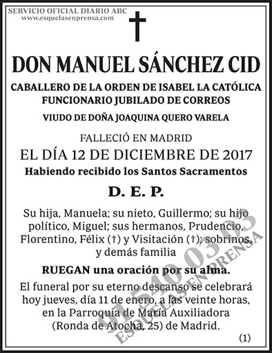 Manuel Sánchez Cid